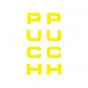 Stickerset Front Fork Puch Yellow