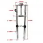 Front fork Puch Maxi EBR Long Weighted Chrome