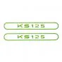 Stickerset Tank Zundapp KS125 Green
