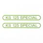 Stickerset Tank Zundapp KS125 Special Green