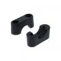Handlebar clamp set Black Aluminum Tomos A35 from 2009