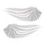 Stickerset Lions head Silver 154X292MM