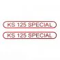 Stickerset Tank Zundapp KS125 Special Red