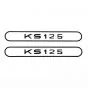 Stickerset Tank Zundapp KS125 Black