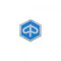 Piaggio Logo sticker Blue/Chrome Hex