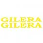 Gilera Word Stickerset Yellow
