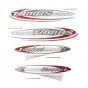 Stickerset Tomos Standard Red/Black/Silver