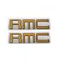Stickerset Kreidler RMC Gold on Silver 25X78MM