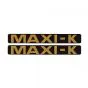 Stickerset Maxi-K Black/Gold 172X23MM