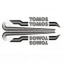 Stickerset Tomos A3 Bullet 79/80 Grey / Black
