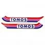 Stickerset Tank Tomos A3 Red/Purple