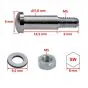 Brake lever bolt Zundapp 517 Magura