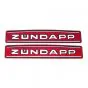 Tank stickers Zundapp 529 Short Track Red