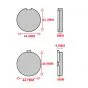 Brake pads Kreidler A-Quality 