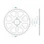 Rear Sprocket Small Hole Yamaha 44 Teeth Esjot