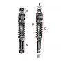 Shock absorbers Black/Chrome IMCA 240MM