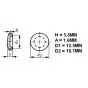 Rubber Seal Black 12.5 X 18.7MM