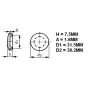 Rubber Seal Black 31.5 X 38.2MM