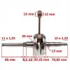 Crankshaft Peugeot 103 Electronic ignition