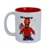 Coffee mug - "Happy Holidays" Special Red/White