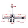 Crankshaft Zundapp 5V Evo Race Silver Cage