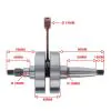 Crankshaft Honda MB80/MT80 Top Racing