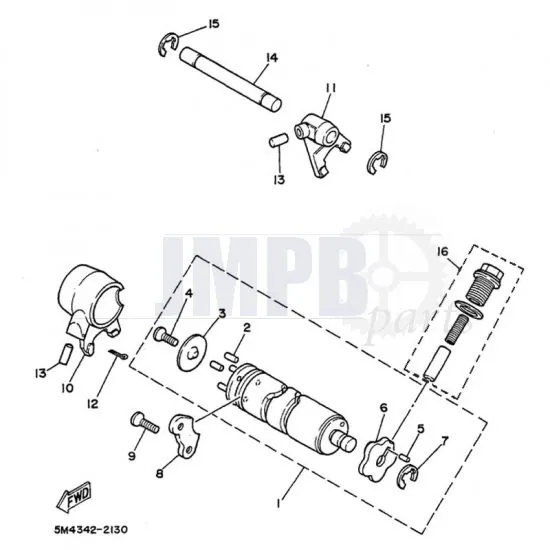 Shift forks Yamaha DT50MX