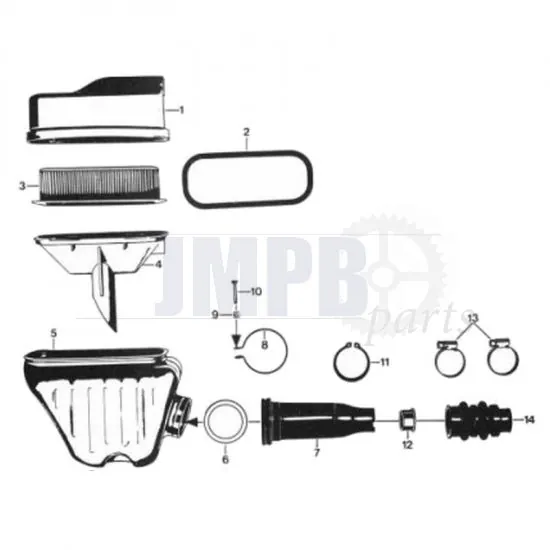 16. Zundapp 529 Airfilter house 