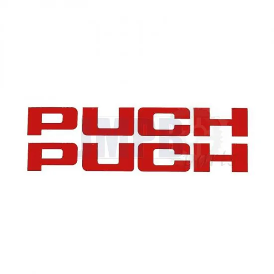 Stickerset Puch Red 150X20MM
