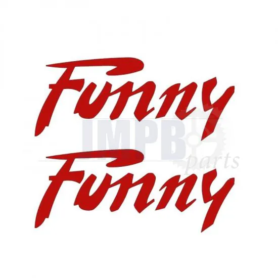 Stickerset Citta Funny Red 115X45MM