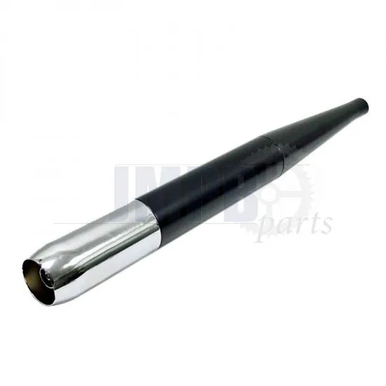 Exhaust Silencer Universal Black/Chrome 32MM