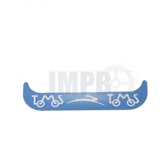 Sticker License plate holder Small Tomos Blue