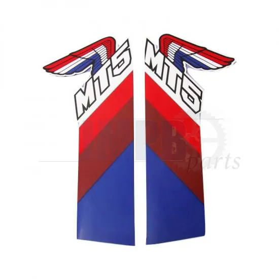 Stickerset Tank Honda MT5 1987 Blue/Brown/Red