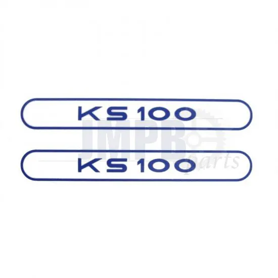 Stickerset Tank Zundapp KS100 Blue