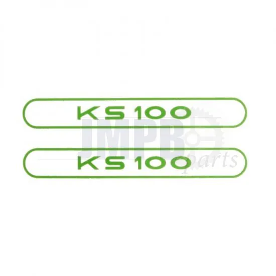 Stickerset Tank Zundapp KS100 Green