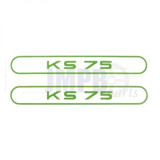 Stickerset Tank Zundapp KS75 Green