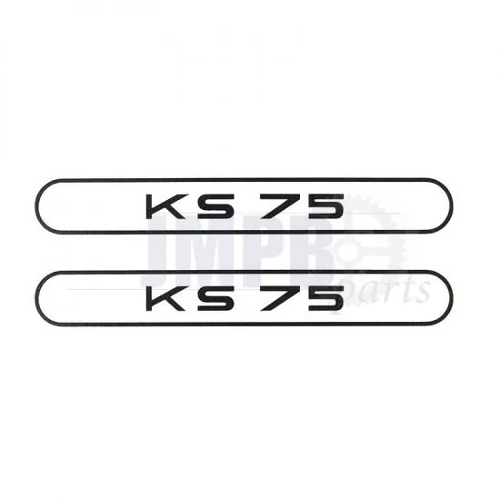 Stickerset Tank Zundapp KS75 Black