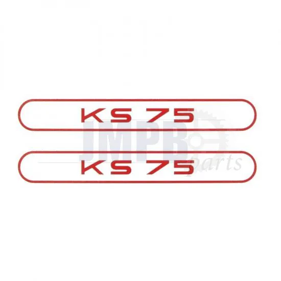 Stickerset Tank Zundapp KS75 Red
