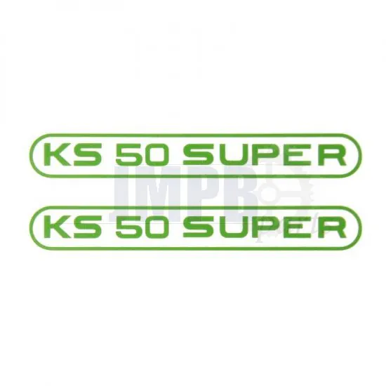 Stickerset Tank Zundapp KS50 Super Green