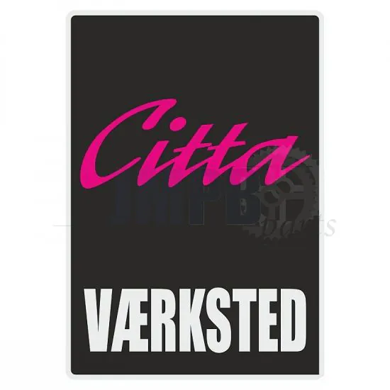Vaerksted Sticker Citta Black Danish
