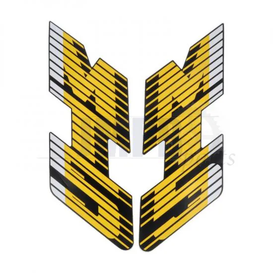 Stickerset Tank Honda MT5 88/89 Yellow/Black