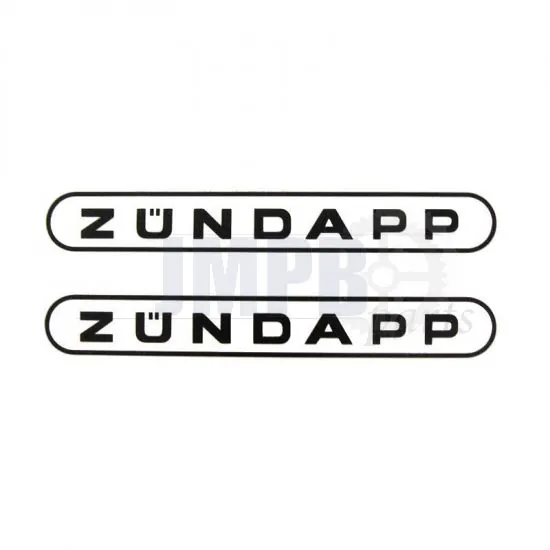 Stickerset Tank Zundapp Word Black
