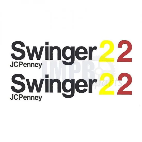 Tank stickerset Puch Swinger 2 JCPenny Black/Yellow/Red