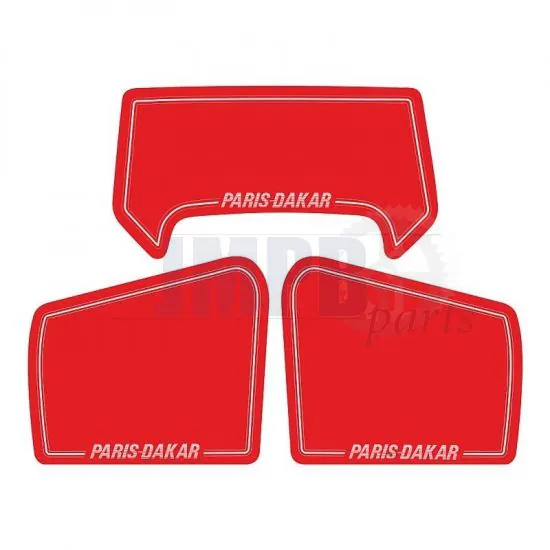Stickerset Honda MT50 Paris Dakar Red 3-Parts