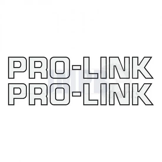 Stickerset Pro-Link White 16.5CM