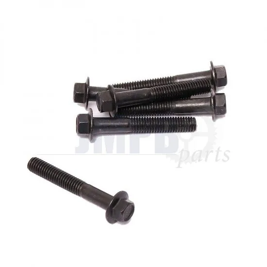Flange bolt Black M6X40 Hex