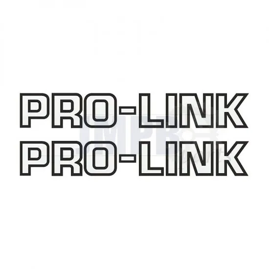 Stickerset Pro-Link Black on Transparent 26CM