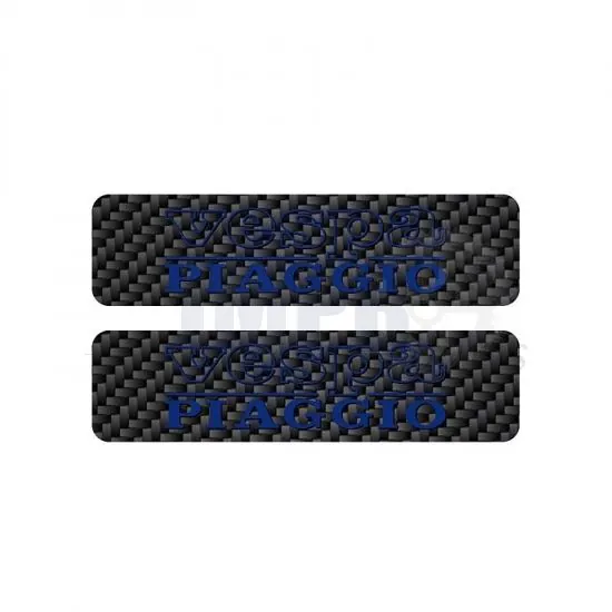 Tank stickers Vespa Piaggio Carbon/Blue