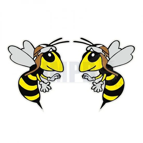 Stickerset Vespa Happy Wasp 40X50MM