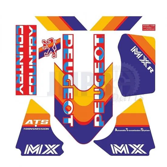 Stickerset Peugeot MX-R Red Complete